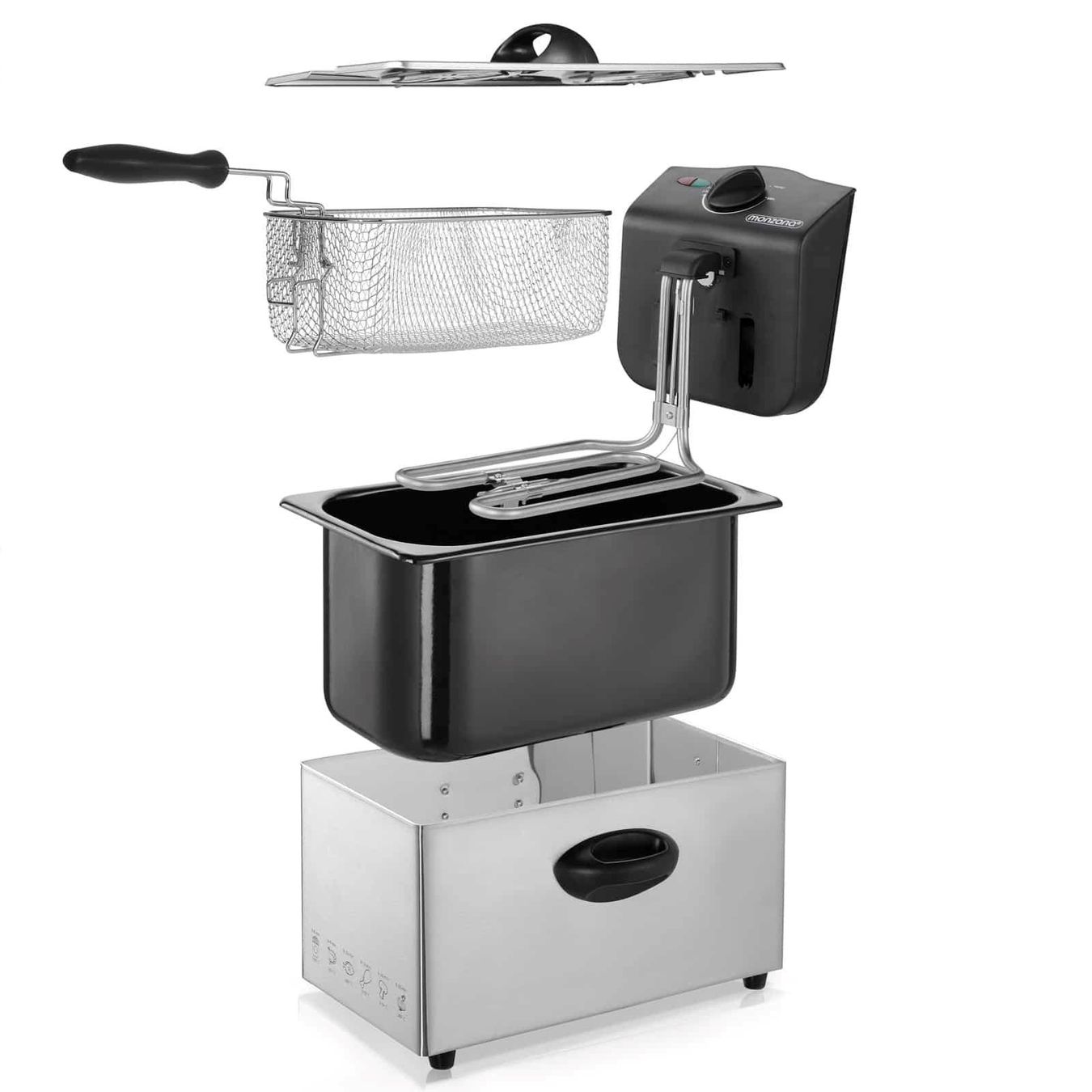 Elettrodomestici da cucina: Elektrische Fritteuse 4L 2.000W – Nuovo e nell'imballaggio originale da Winterthur venduto da aredo 2
