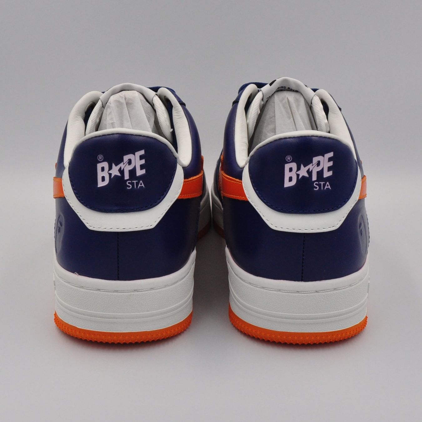 Bape Scarpe da uomo: Bapesta Blue Orange 42.5 – Nuovo e nell'imballaggio originale da Bern venduto da SneakerheavenLT 4