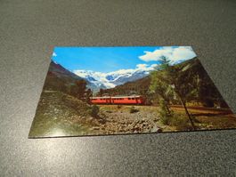 Ansichtskarte Rhätische Bahn im Engadin
