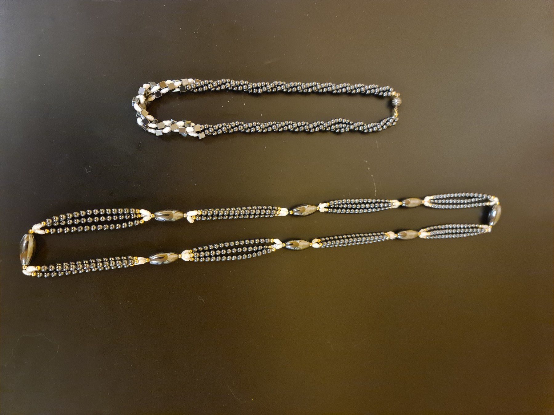 Catenine: Hämatit Hals Ketten – Usato da Ibach venduto da Hfedier