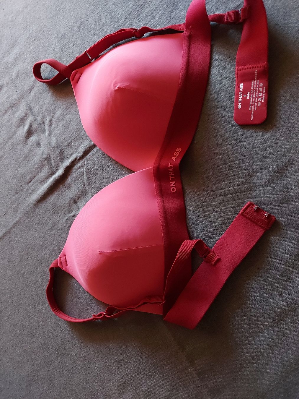 Sonstige Unterwäsche: Bralette corail "On That Ass", taille S neuf! – Neu (gemäss Beschreibung) aus VUADENS von momy 2