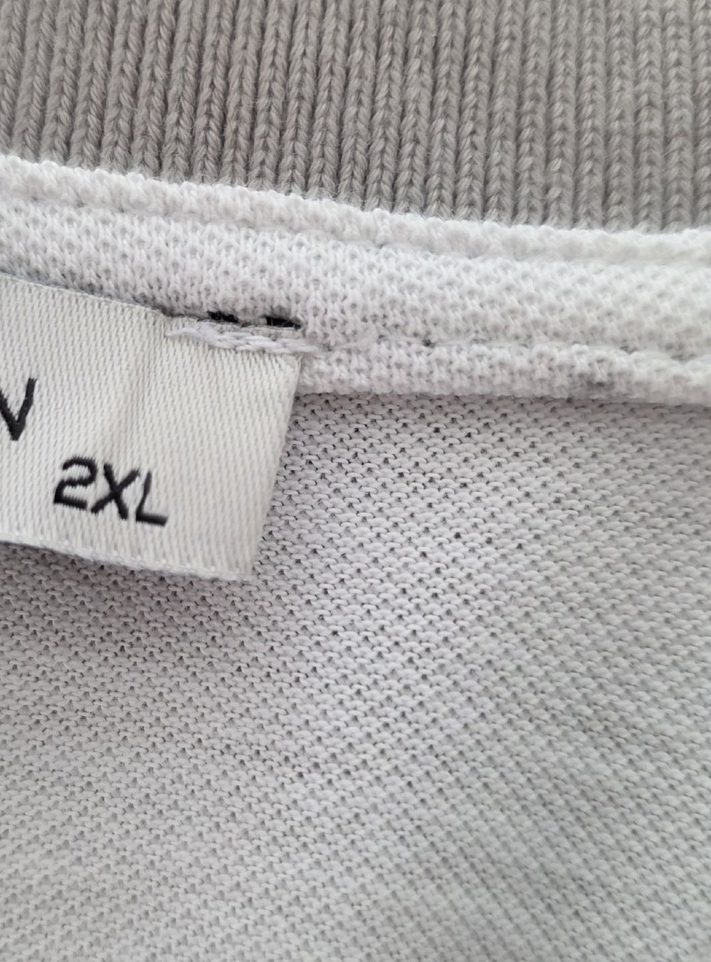 Polos: Polohemd Herren Grösse 2XL Weiss gemustert  – Neuf (Voir description) à Rheinsulz par Gilea 1