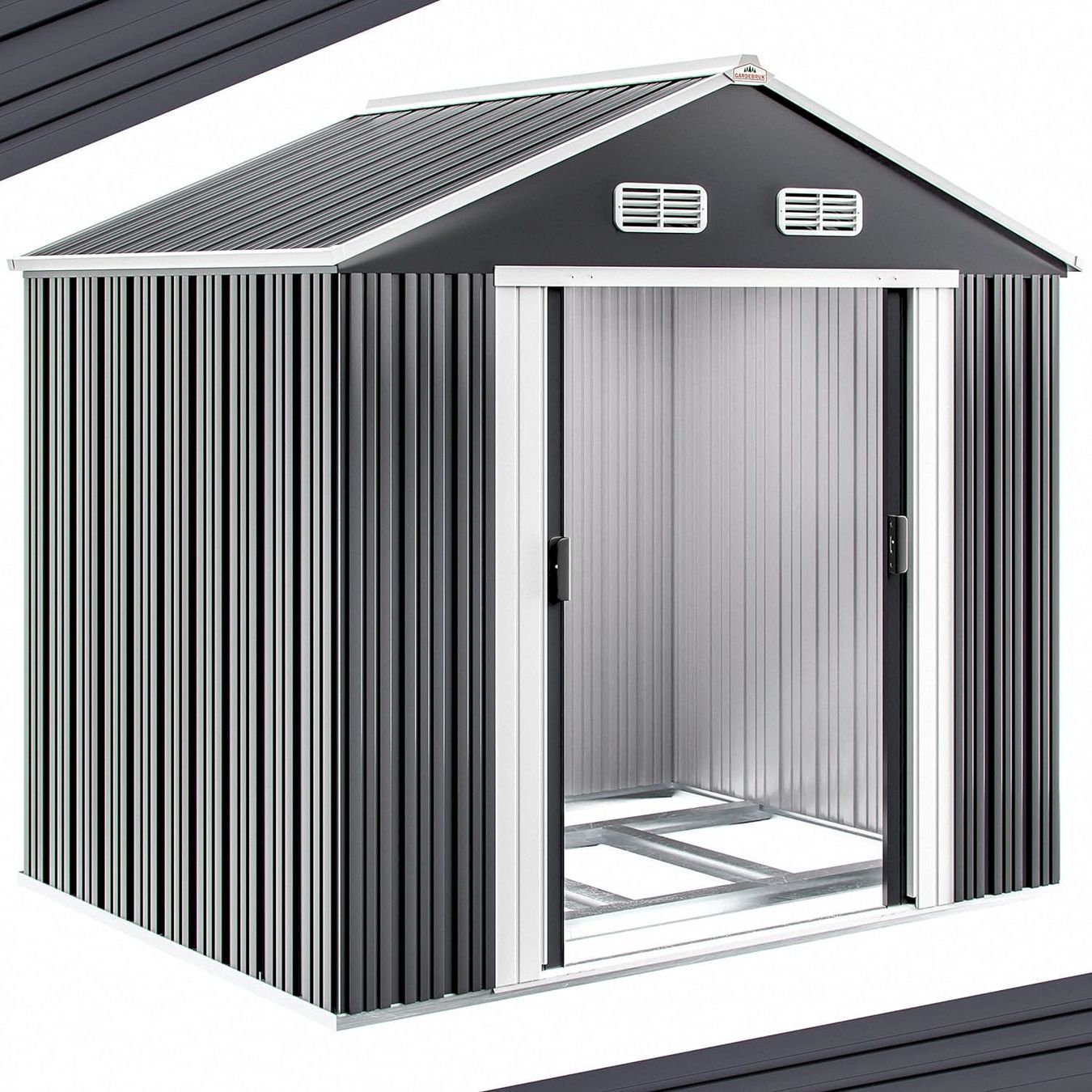 Casette da giardino & serre: GARDEBRUK Gerätehaus Anthrazit – Nuovo e nell'imballaggio originale da Bottighofen venduto da zaap