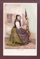 GLARUS - Tracht - Spinnrad
