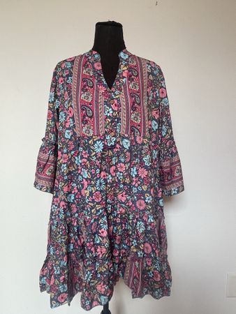 Boho Tunika / Minikleid aus Seide
