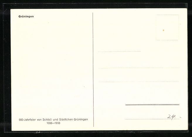 Cartoline postali: AK Grüningen, Ortspartie – Usato da Berlin venduto da bartko-reher 1