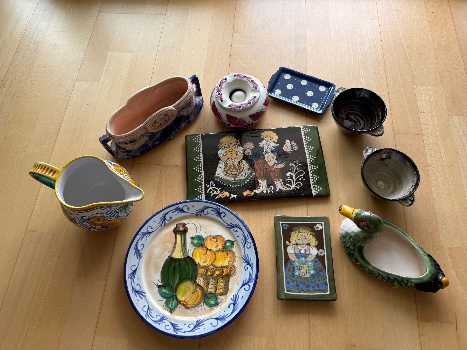 Set di piatti: Vintage Keramik-Konvolut – Usato da Bellmund venduto da estrella01