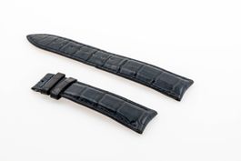 Jaeger dark blue leather strap 21mm