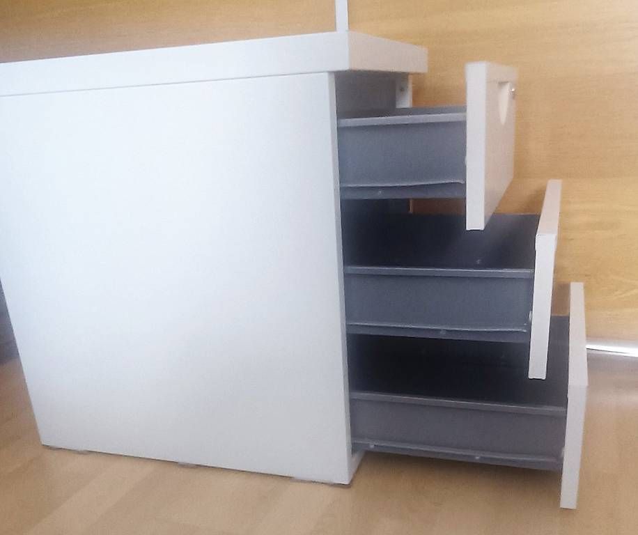 Ikea Korpus: Metall-Rollcontainer mit Schloss, 3 Schubladen – Gebraucht aus Bern von sv-trade 2