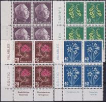 1948, J125-J128 (PJ) Viererblöcke ** Sprachen +ECKTABS !