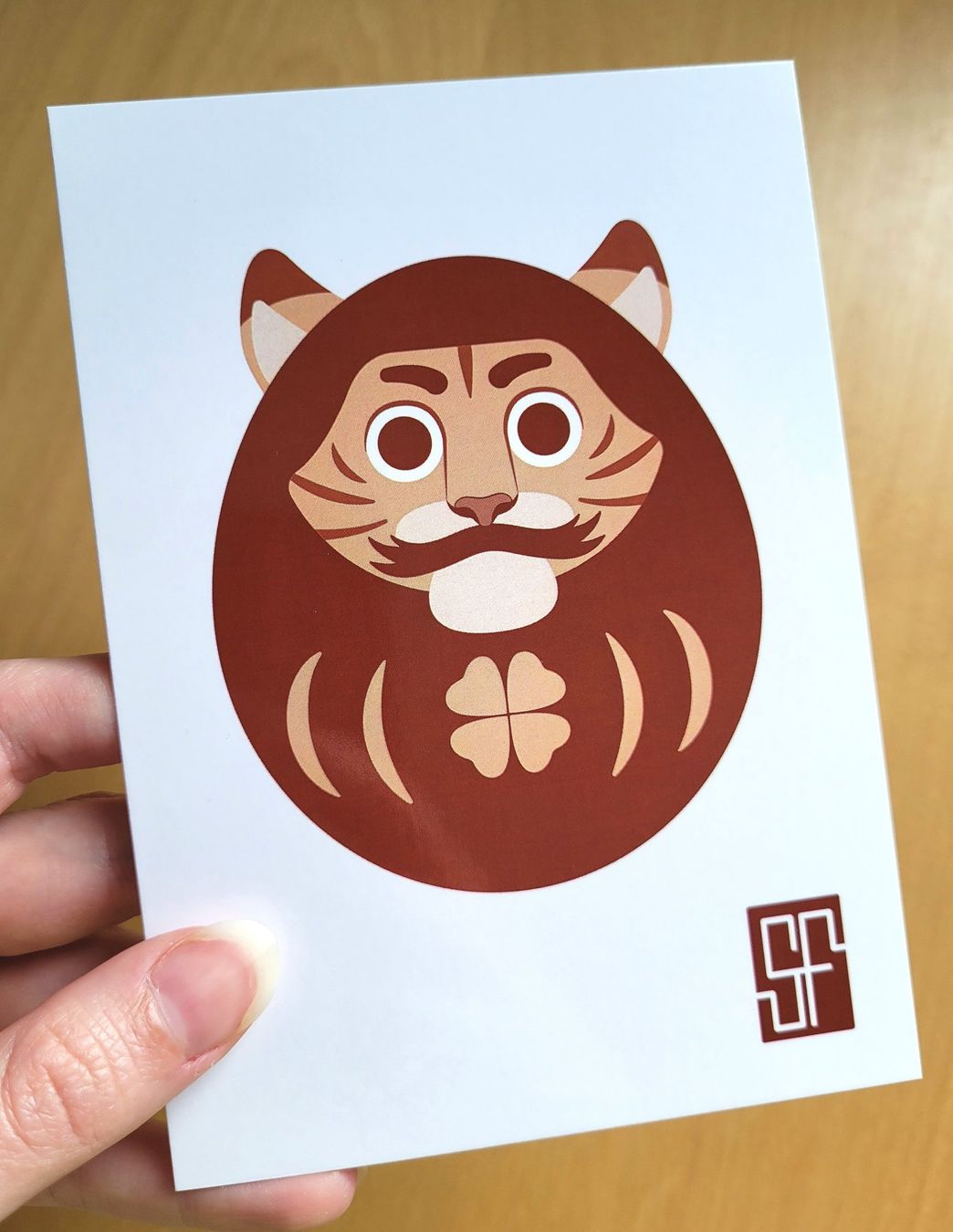 Cartoline postali: Postcard Tiger / Daruma Zodiac Collection – Nuovo (secondo la descrizione) da Bellinzona venduto da SFdesign