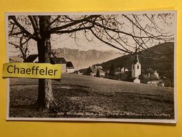 6445 Wildhaus. Blick v. Zwingliheim auf Wildhaus u. in‘s Vor