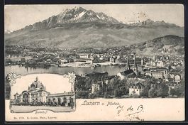 Luzern, Der Bahnhof, Gesamtansicht und d