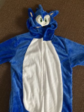 Fabrikneues Kostüm Sonic blau Grösse 158 