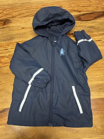gefütterte Regenjacke