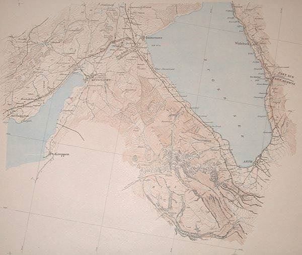 Cartine & Atlanti: Original Gotthardbahn Karten von 1897 – Nuovo (secondo la descrizione) da Goldau venduto da padlmucki