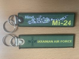 1 Schlüsselanhänger Ukraine Air Force Mi-24