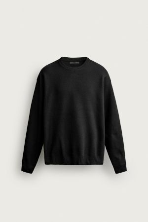 Zara Strickpullover schwarz, Grösse M – neu