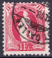 Stehende Helvetia 99 Ab rot-lilarot, farbfrisch, Faserpapier