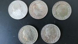 5 alte Schweizer Münzen 10 Rp 1903-1943