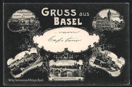 Basel, Neues Rathaus, Wettsteinbrücke m