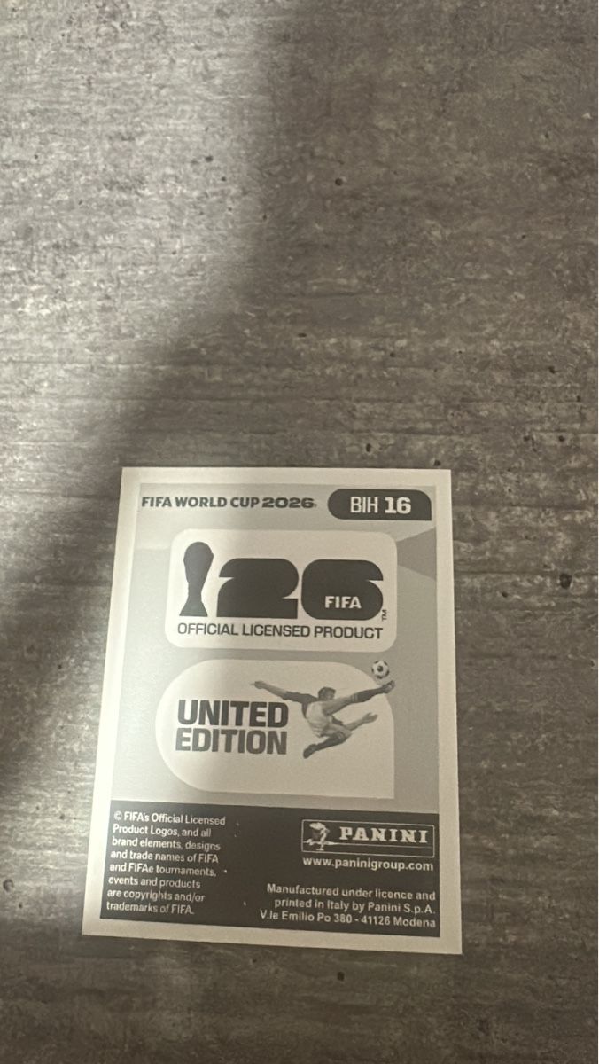 Panini Carte collezionabili: BIH 16 , FIFA WORLD CUP 2026 PANINI  – Nuovo (secondo la descrizione) da Frauenfeld venduto da 1PegPeg1 1