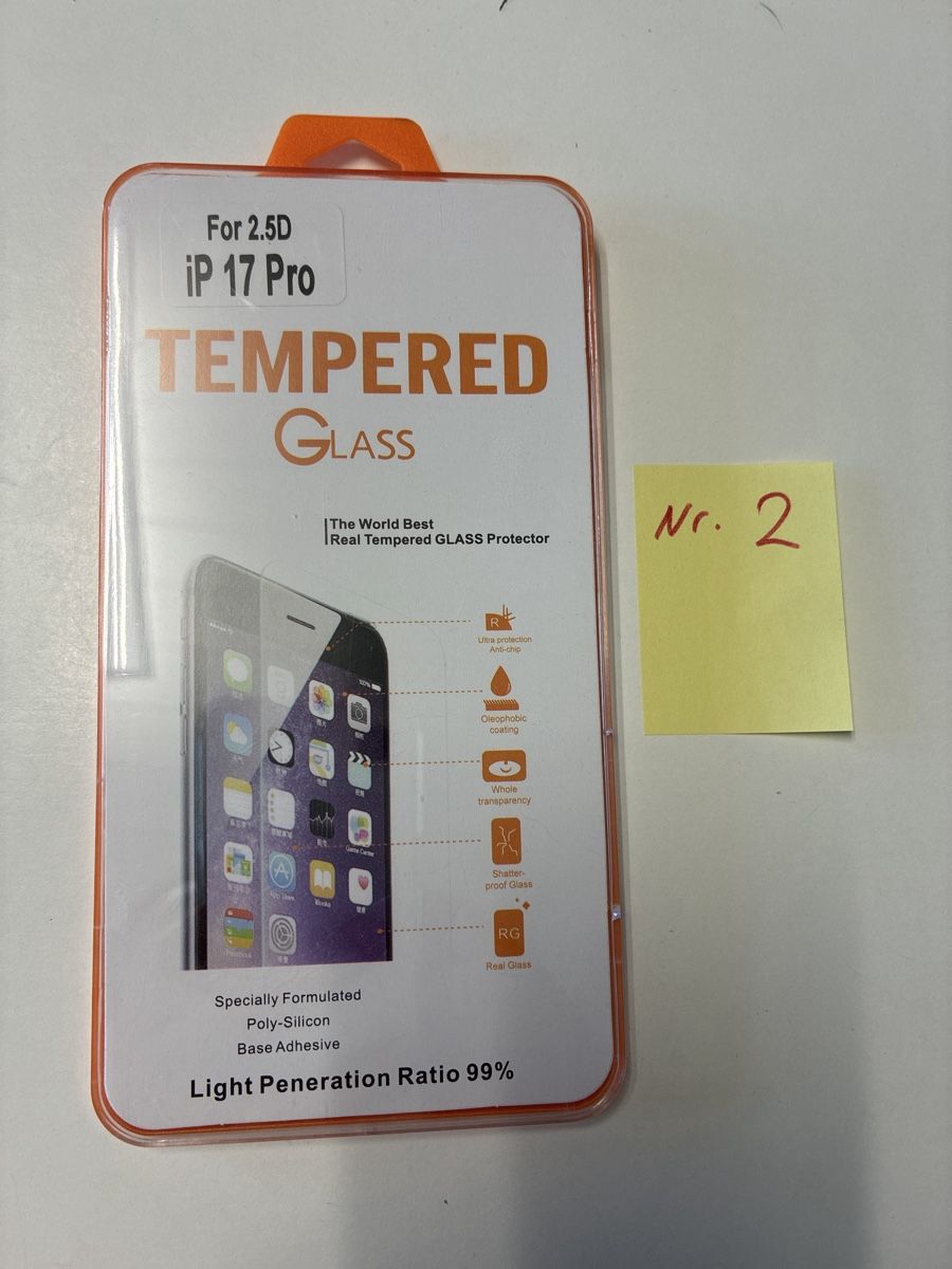 Apple Cover & Protezioni schermo: Displayschutzglas iP 17 Pro Neu – Nuovo e nell'imballaggio originale da Kehrsatz venduto da LuGra