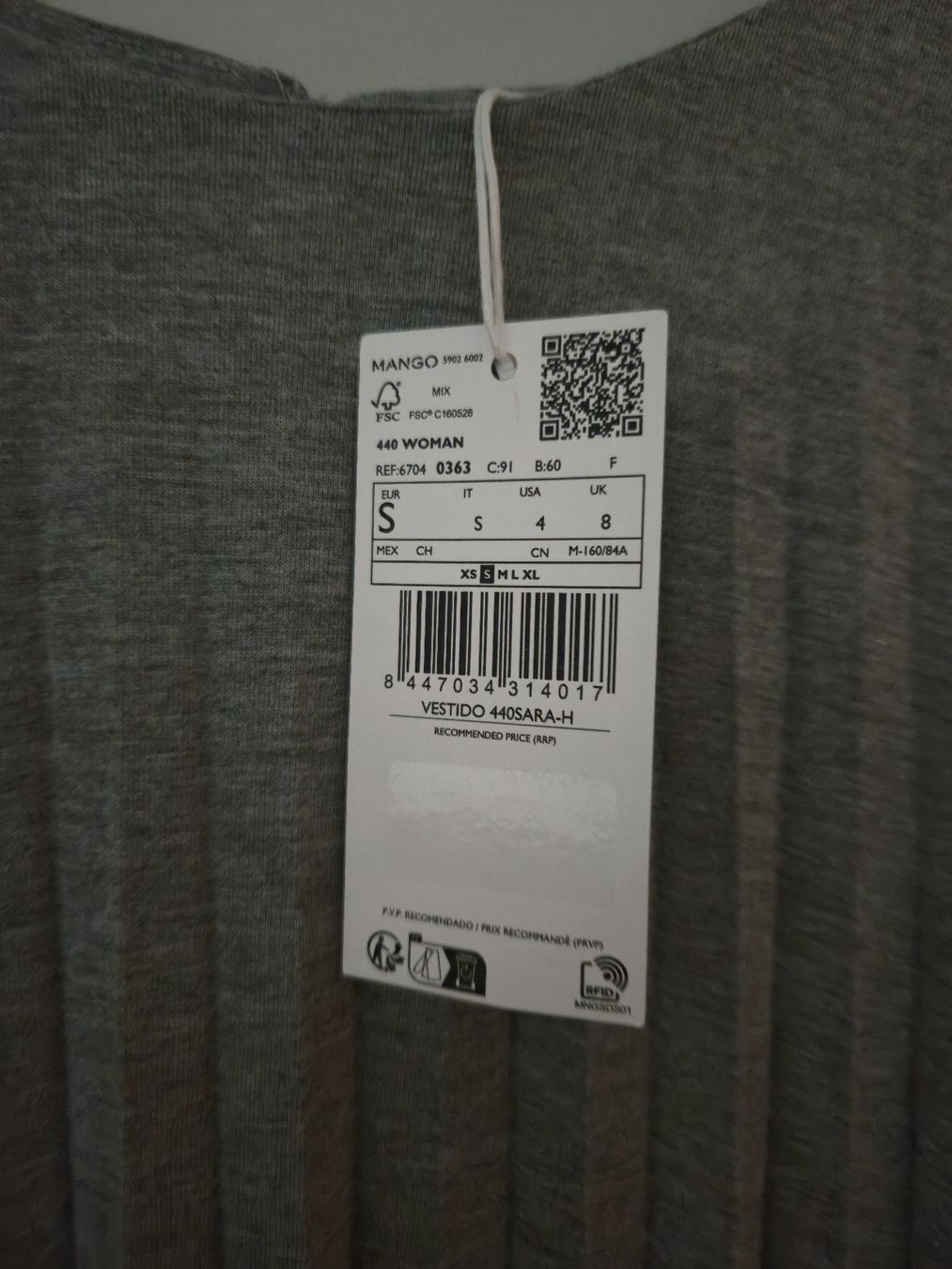 Robes: Kleid grau Grösse S mit Etikett, mango, – Neuf avec emballage d'origine à Aarau Rohr par gio_2ynj 1