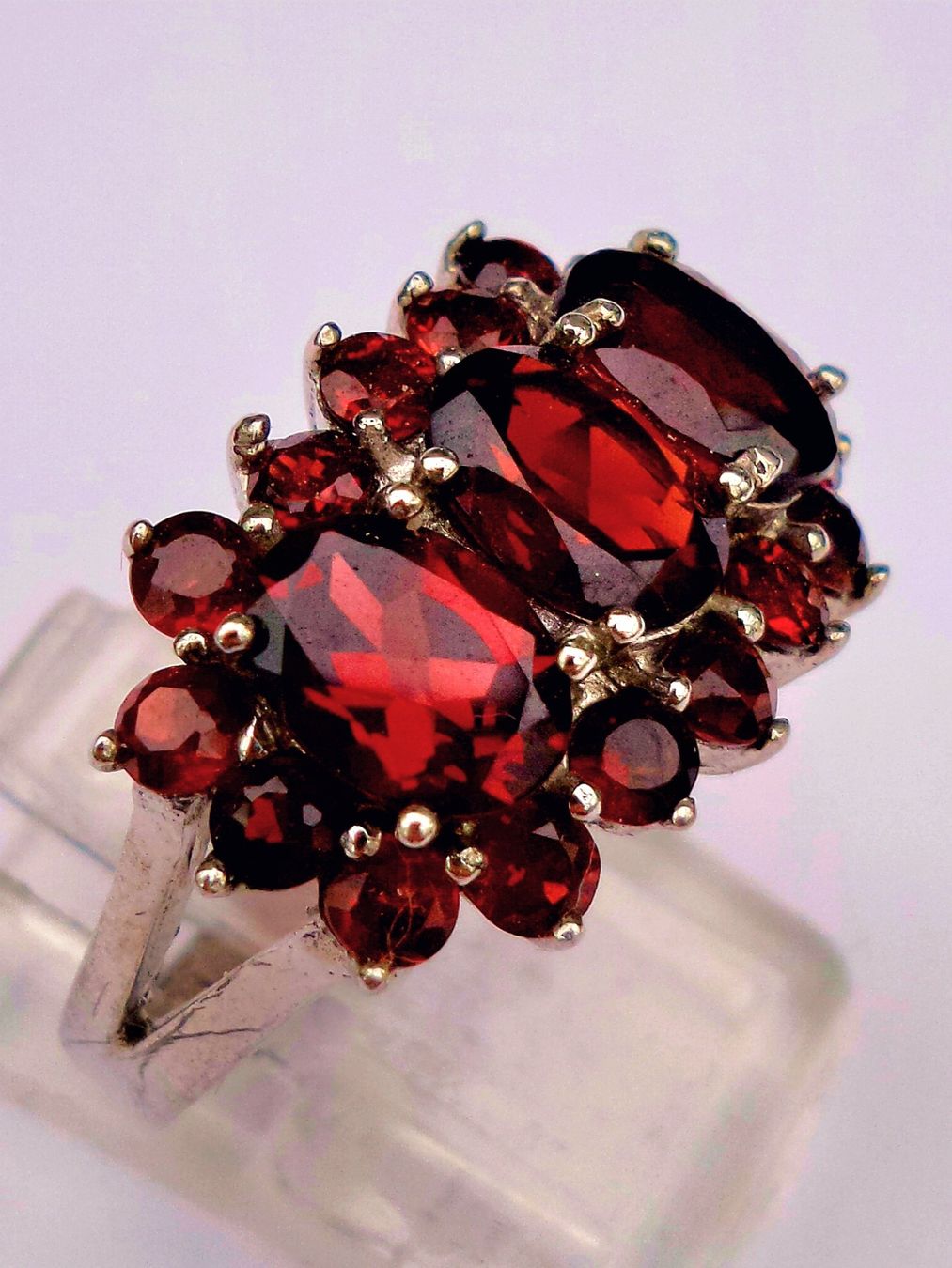 Bagues: Ring Granat Silber Grösse 56 neu – Neuf (Voir description) à Zürich par adriben 7