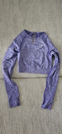 Gymshark Sportoberteil lila Grösse S 