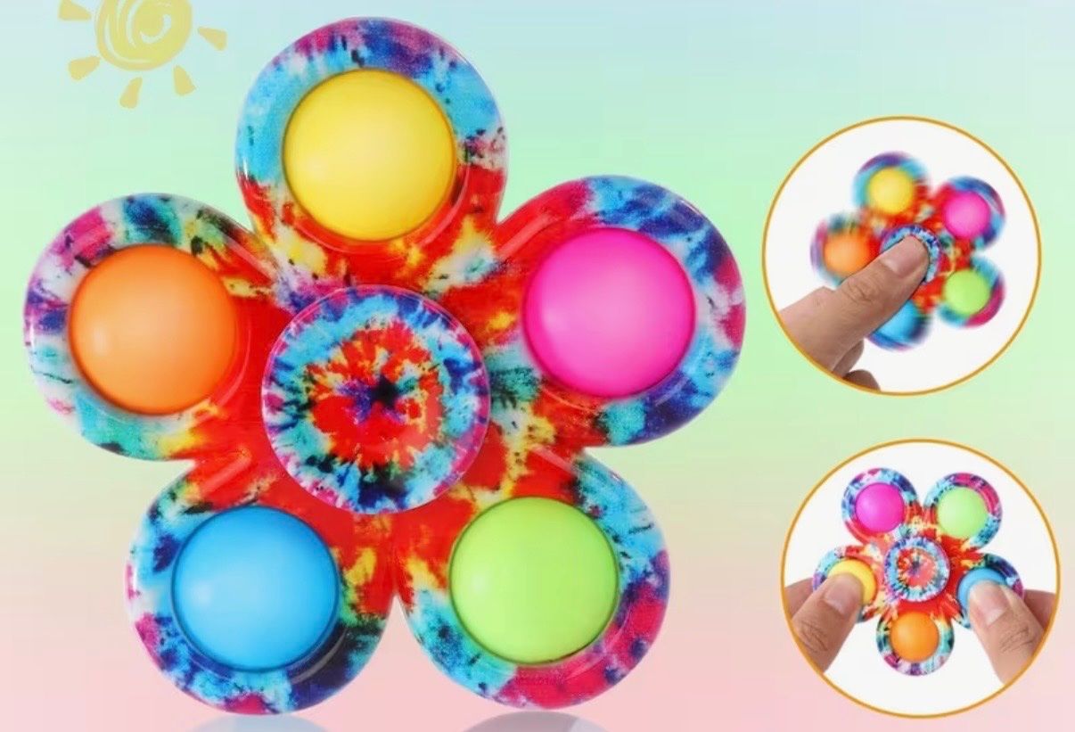 Giocattoli: 2x Fidget-Spinner: sensorisches Stressabbau Drehspielzeug – Nuovo (secondo la descrizione) da Teufenthal AG venduto da MeineSchatztruhe 2