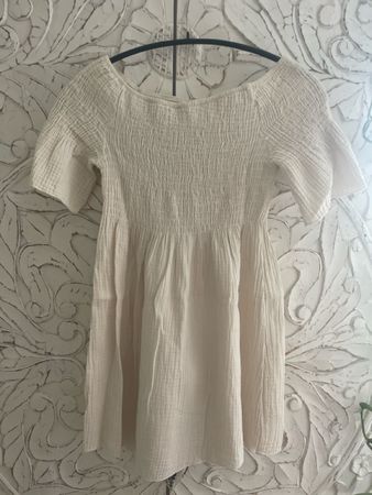 Sommerkleid creme, Gr S in 100% Baumwolle NEU