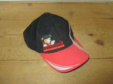 Appenzeller Cap, Schwarz/Rot