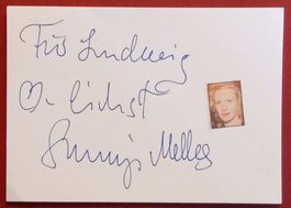Sunnyi Melles Autogramm signiert Karte mit Bild 10x15cm