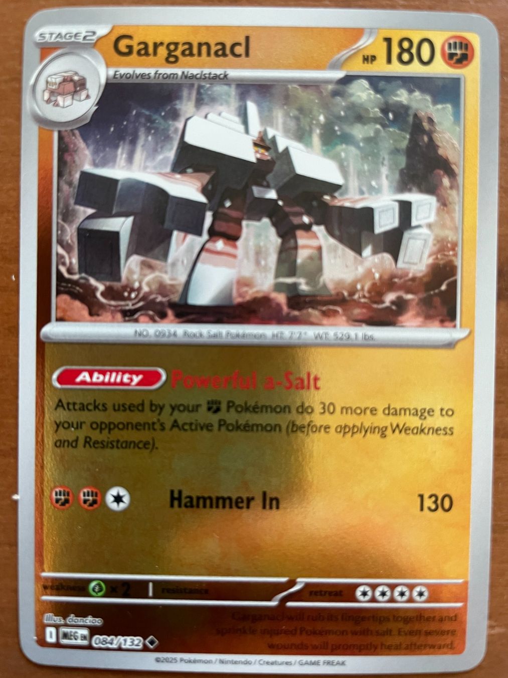 Pokémon Carte collezionabili: Pokemon Garganacl Reverse (Versand gratis) – Nuovo (secondo la descrizione) da Chur venduto da Angerson