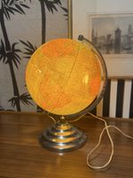 Vintage Globen Lampe, Weltkarte,