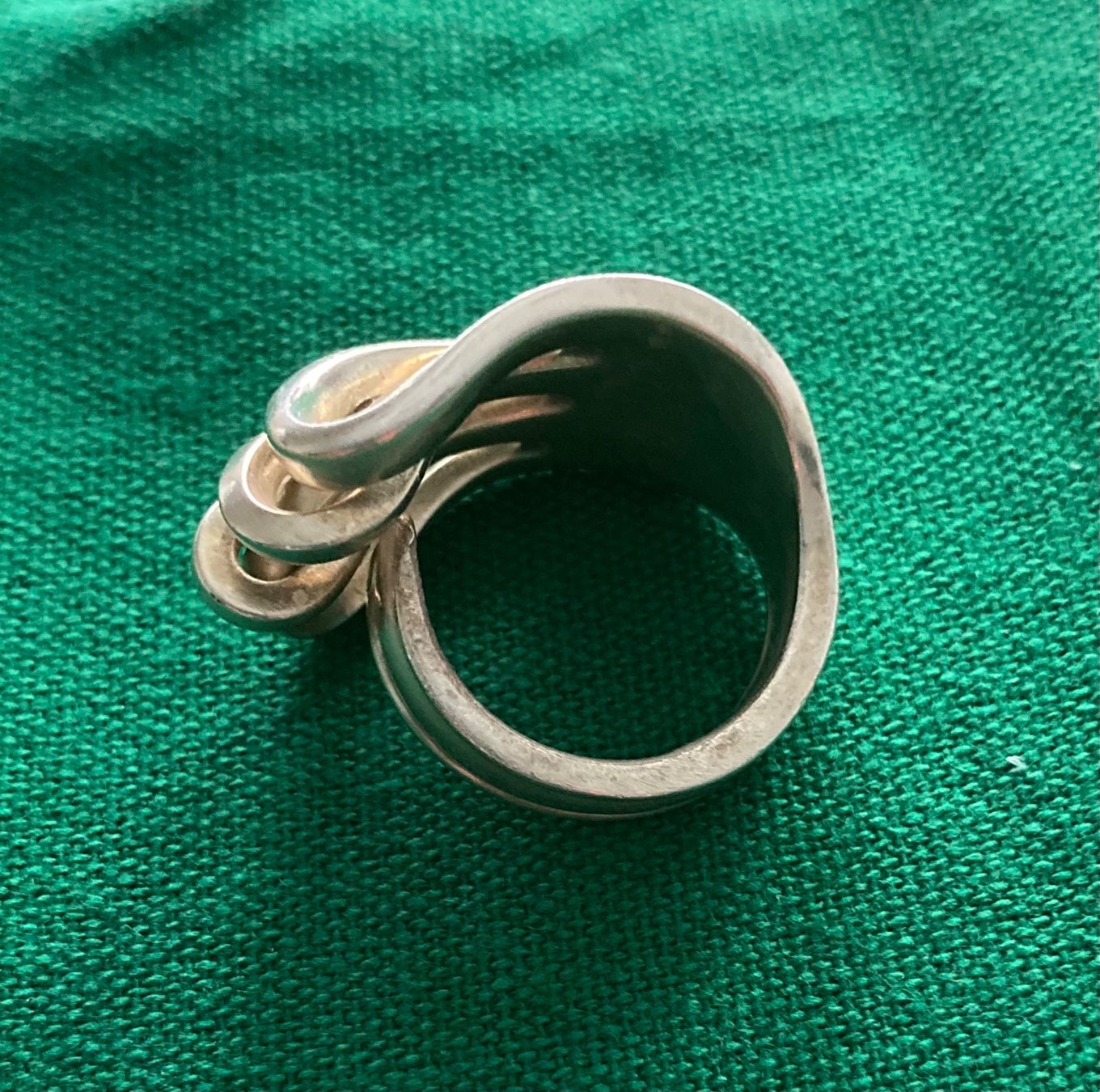 Ringe: Silber Ring aus Gabel gefertigt, Grösse 59 – Gebraucht aus Biel/Bienne von Murmeltier04 3