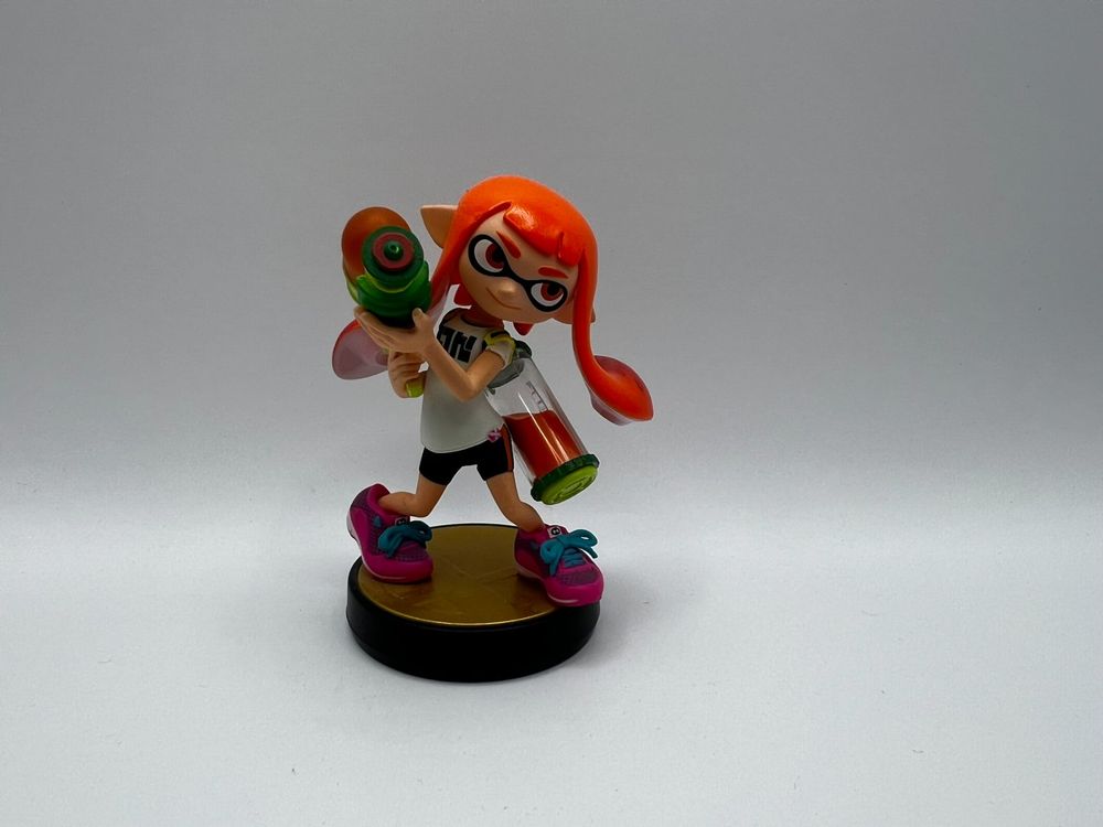 Amiibo Figur Inkling-Mädchen – Für WiiU & Nintendo Switch, Offiziell Lizenziert