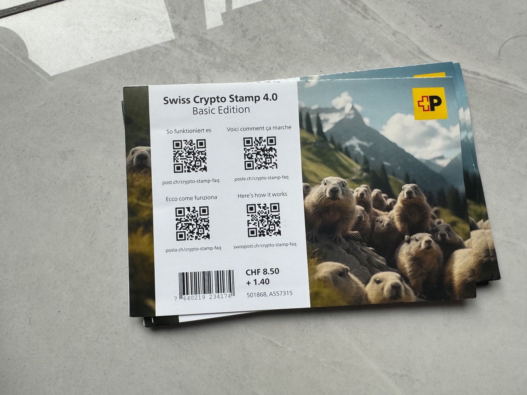 Tutti i francobolli: Swiss Crypto Stamp 4.0 ID 10 - – Nuovo (secondo la descrizione) da Broglio venduto da lory00