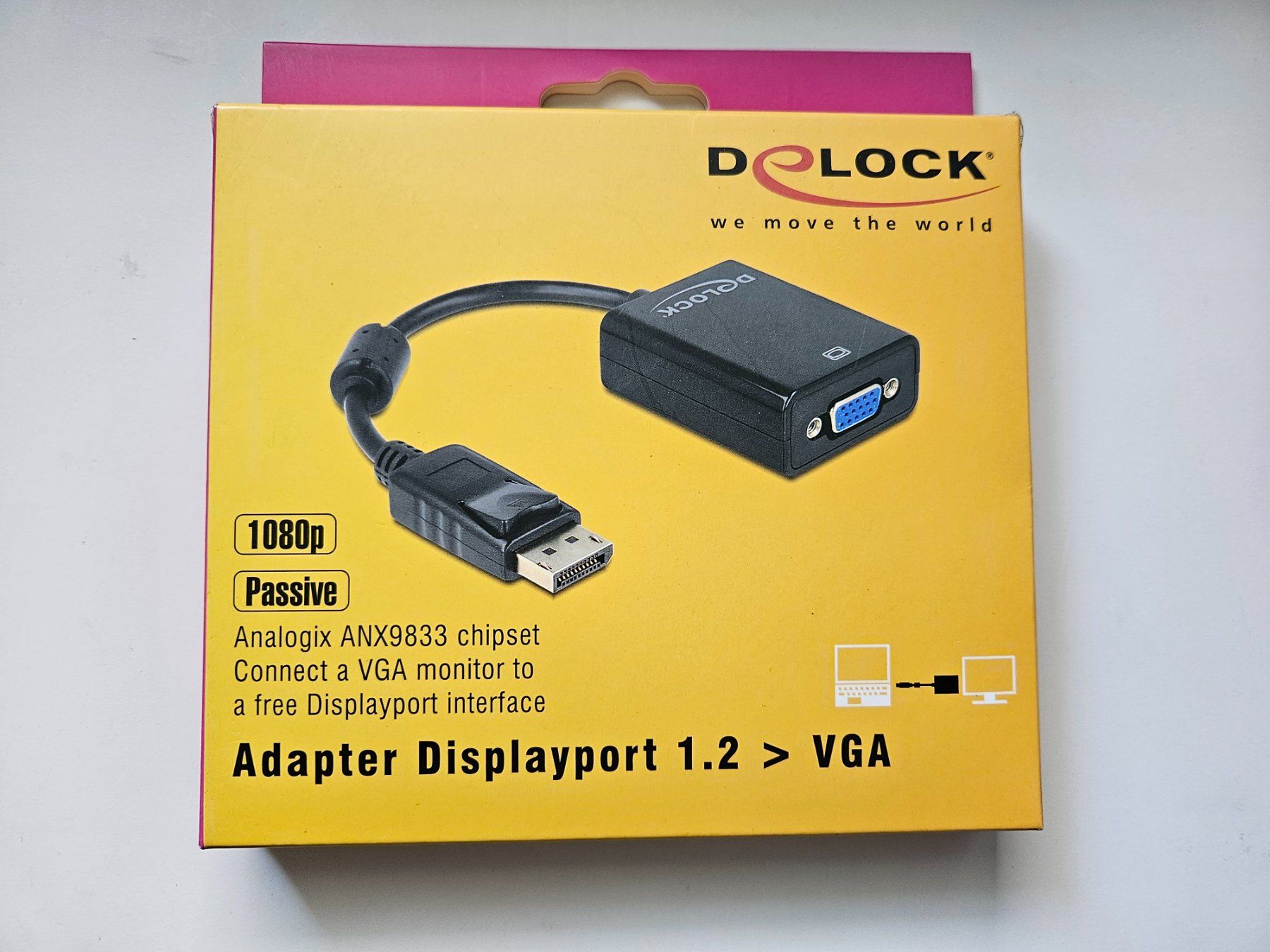 Laufwerke & Adapter: Delock Displayport zu VGA Adapter, Neu, OVP – Neu und originalverpackt aus Rickenbach SO von buyout