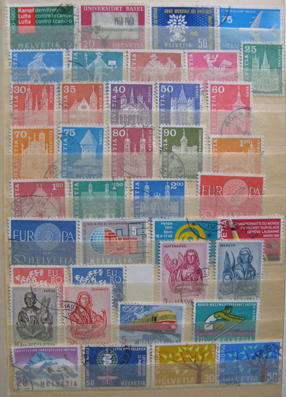 Alle Briefmarken: Werbemarken 1960 - 1972 gestempelt – Gebraucht aus Frauenfeld von Interessent1