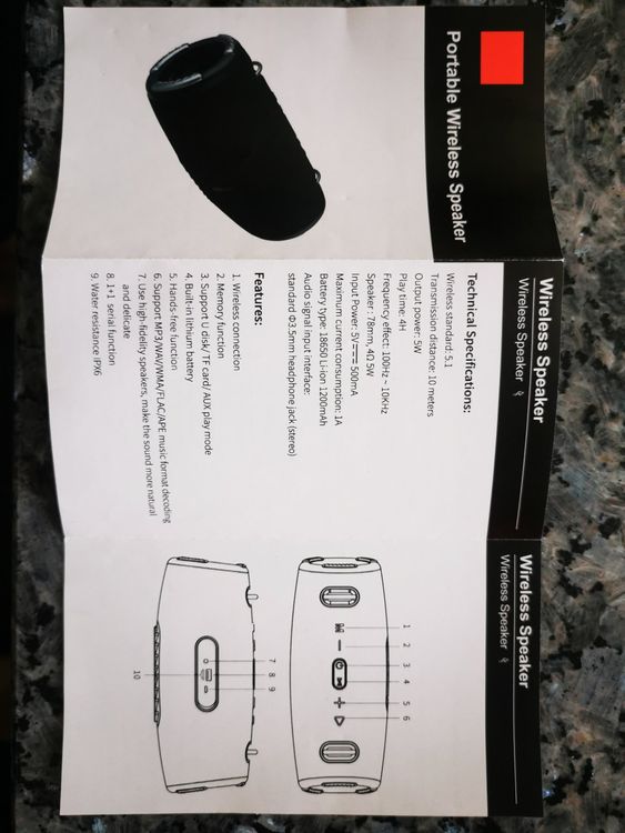 Bluethooth Lautsprecher Xtreem3 Mini 6