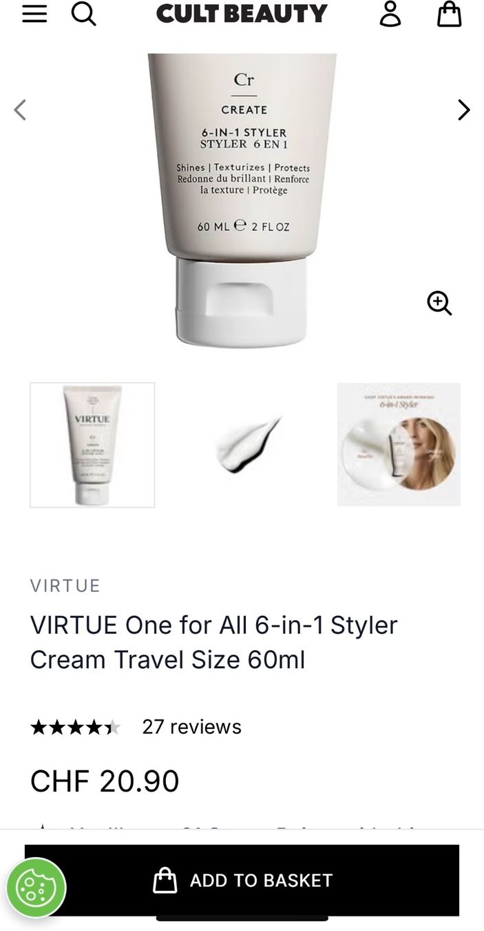 Altro per la cura del corpo: Virtue Create 6-in-1 Styler, 60ml.,Neu und ungeöffnet – Nuovo e nell'imballaggio originale da Zürich venduto da deruja 2