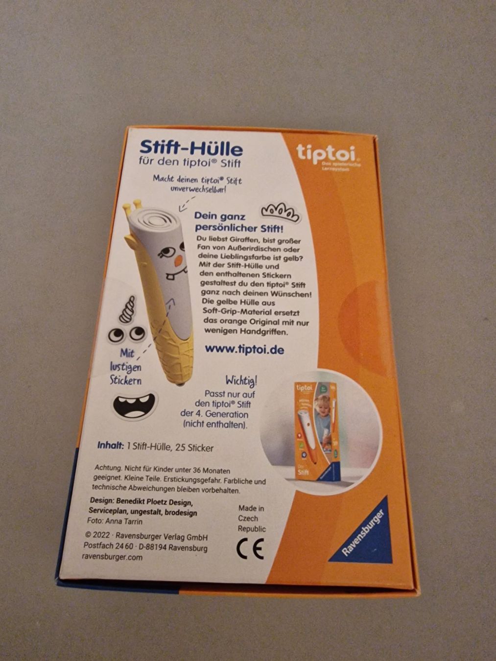 Tiptoi Giochi: Tiptoi Stift Hülle Giraffe Neu – Nuovo e nell'imballaggio originale da Oberuzwil venduto da aseinkaufswelt 1