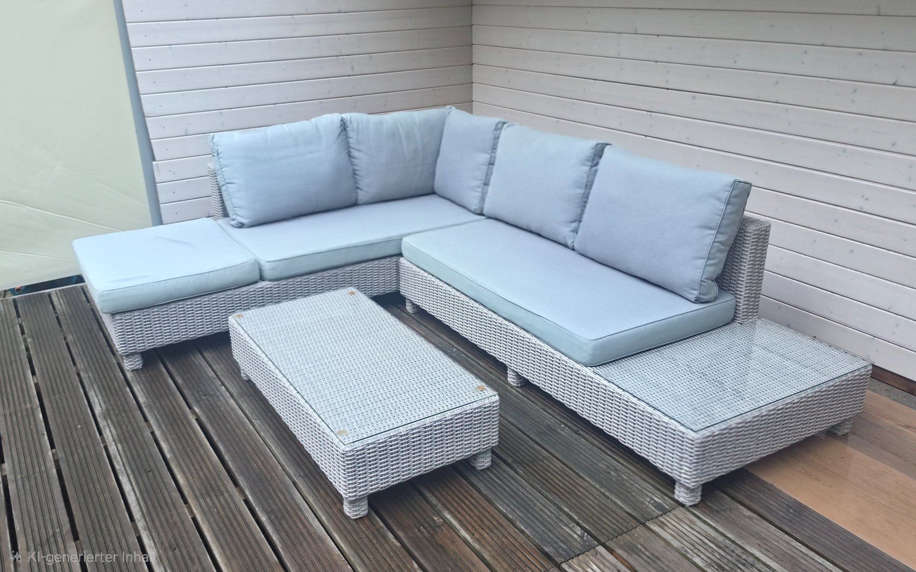 Sofas: Gartenlounge mit Beistelltisch – Gebraucht aus Etzgen von VierRingeA6 1