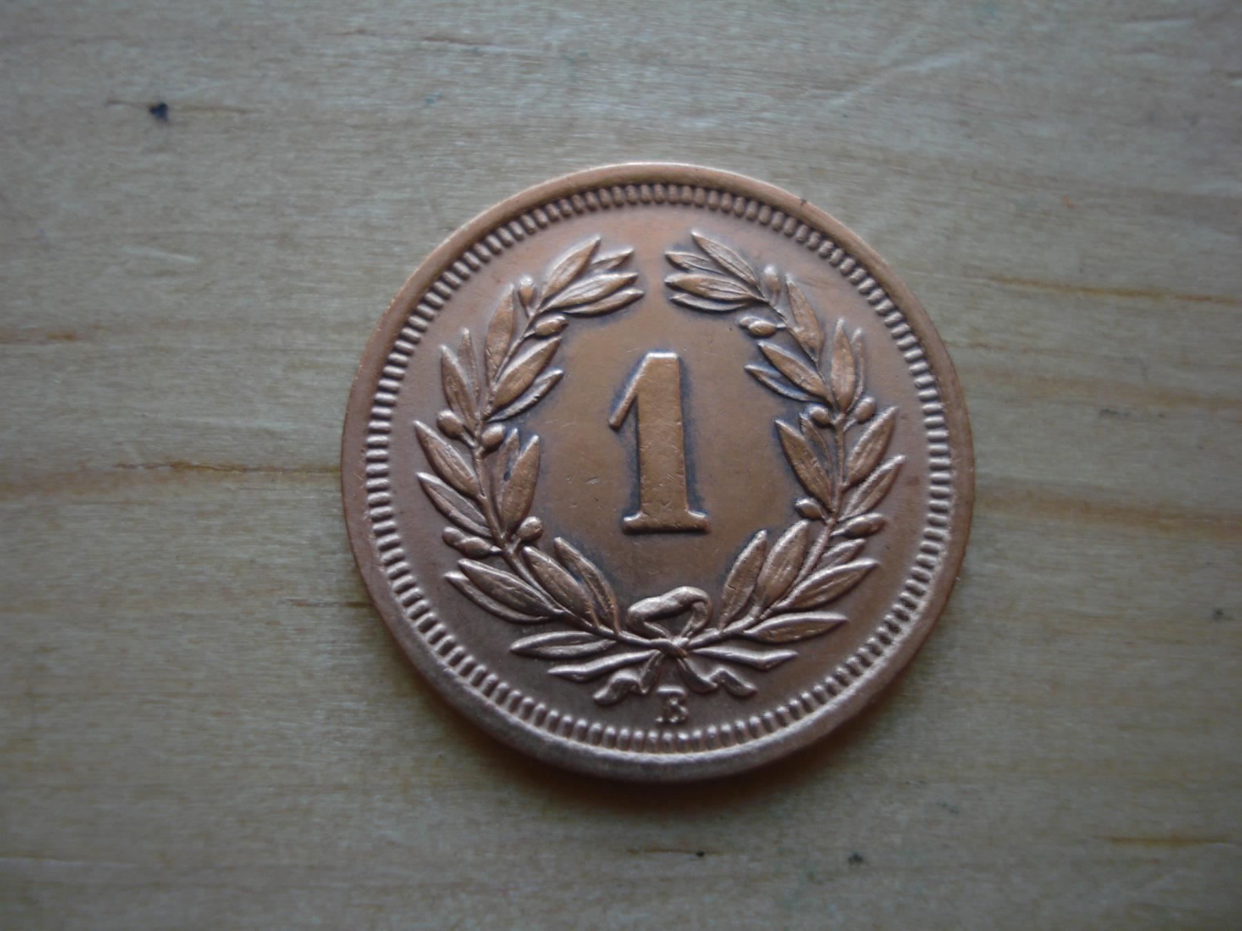Tutti le monete: (A1)  1 Rappen  1927  VZ – Usato da Erlach venduto da Net-Coins 1