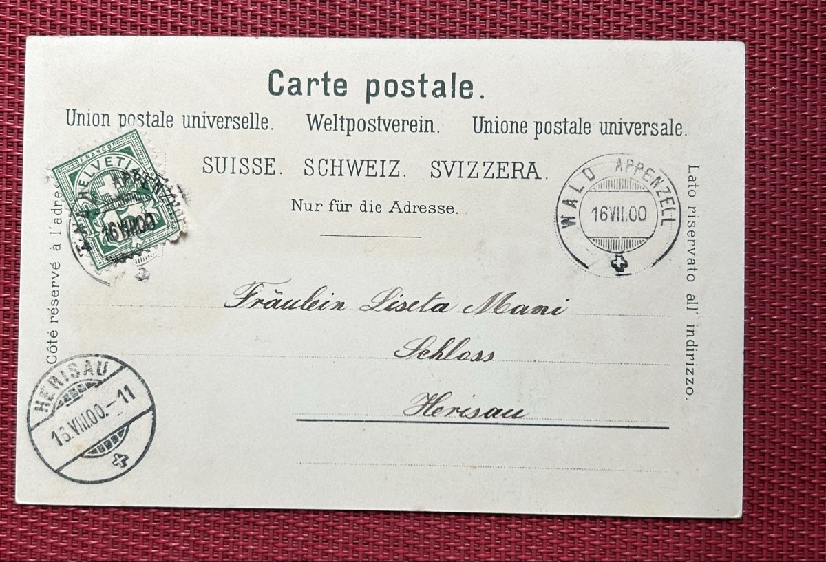 Cartoline postali: Gruss aus Oberegg Litho  – Usato da Horw venduto da Tellbub 1