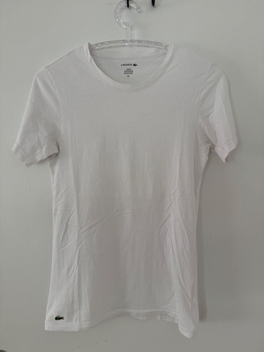 Lacoste T-shirt: Lacoste T-Shirt Gr. S, Weiss, classic – Usato da Wetzikon ZH venduto da Jan_wojt