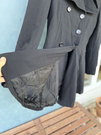 Schwarzer Zara Winter Mantel, Grösse 38, Top Zustand!