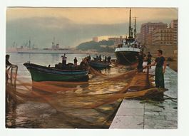 Ansichtskarte Taranto Mar Piccolo gelaufen Jahr 1980